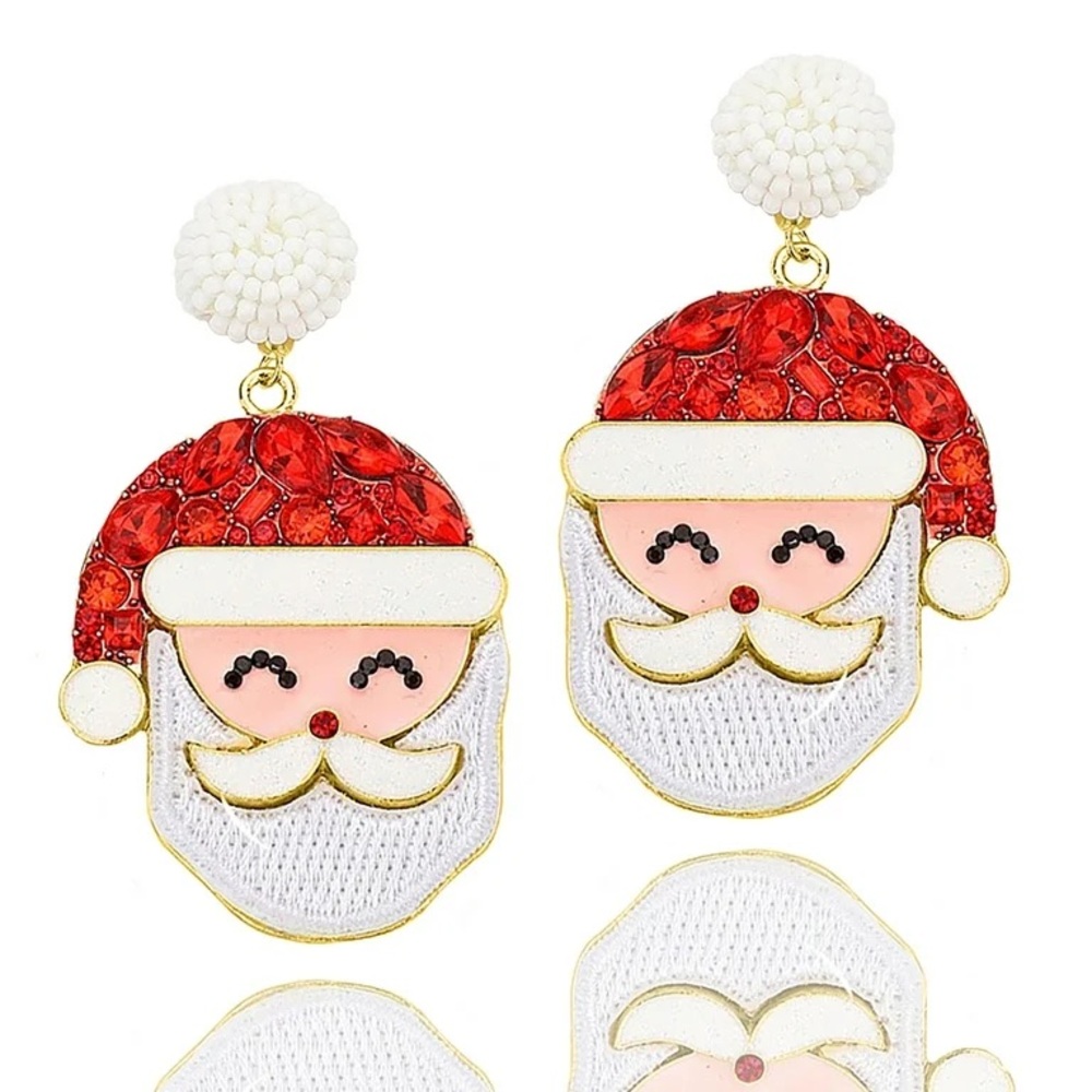 Santa clause earrings